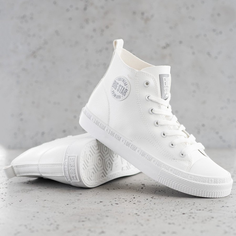 Naisten Big Star GG274016 lenkkarit valkoinen 1