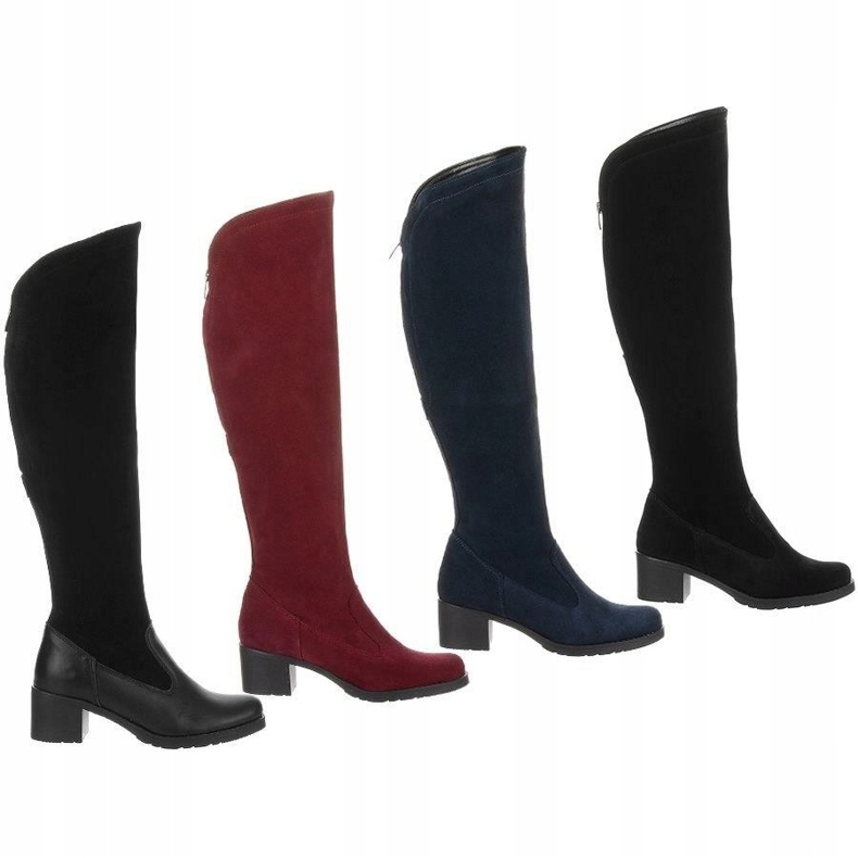 Olivier Mustat Agnes -eristetyt saappaat 6