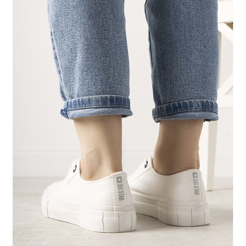 Valkoiset Big Star naisten Gooby -lenkkarit valkoinen 2