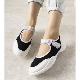 Mustavalkoiset lenkkarit holografisella Melania -insertillä valkoinen 1