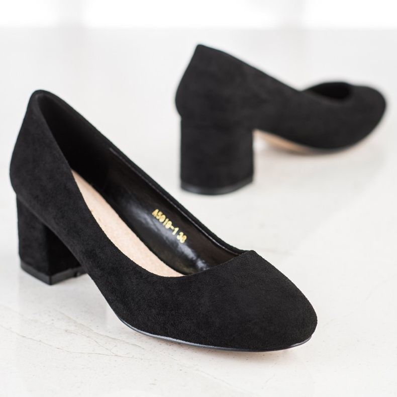 Sabatina Pumput leveällä pylväällä musta 1