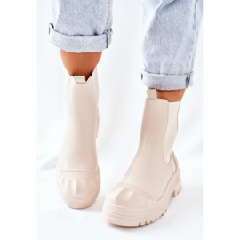 Lämmin saappaat Beige Jodhpur saappaat Time Off 2