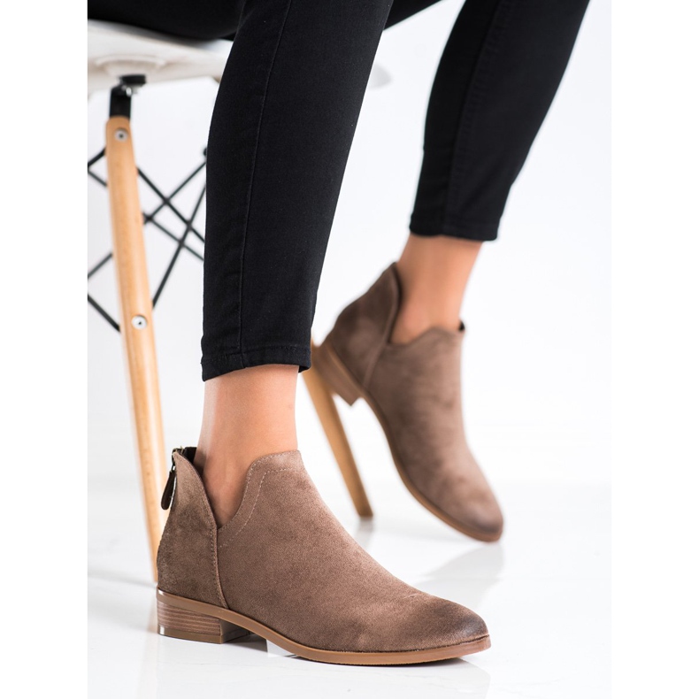 Mokkanahkakengät, joissa on leikattu VINCEZA ruskea 1