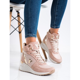 VINCEZA korkeat lenkkarit vaaleanpunainen 2