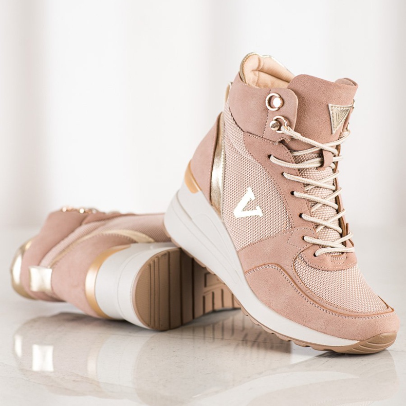 VINCEZA korkeat lenkkarit vaaleanpunainen 1