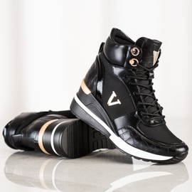 Korkea VINCEZA Sneaekrsy musta 1