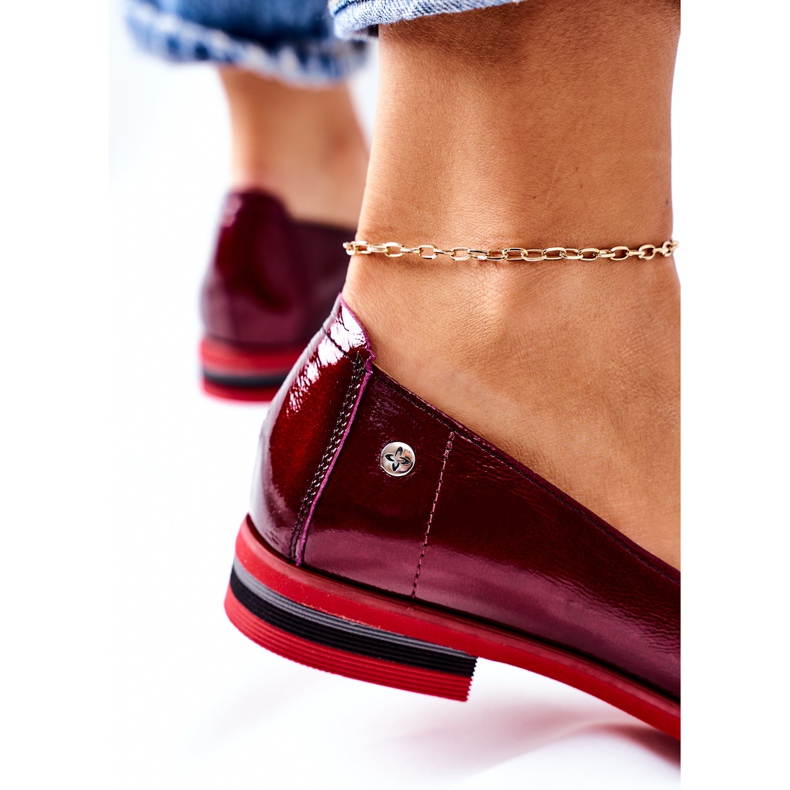 Lakatut nahkakengät Maciejka 05035-23 Burgundy punainen 1