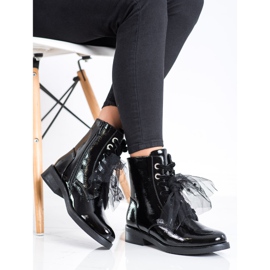 S. BARSKI Saappaat lakattua Eco -nahkaa S.BARSKI musta 2