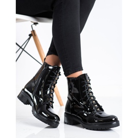 S. BARSKI Työntekijät lakattua Eco -nahkaa S.BARSKI musta 2