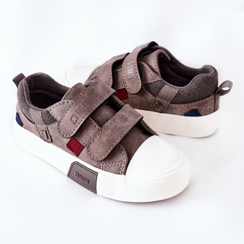 Lasten lenkkarit tarranauhalla Big Star II374018 harmaa 1