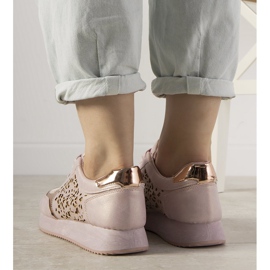 Vaaleanpunaiset urheilukengät, joissa on avoin Festival -kuvio vaaleanpunainen 1