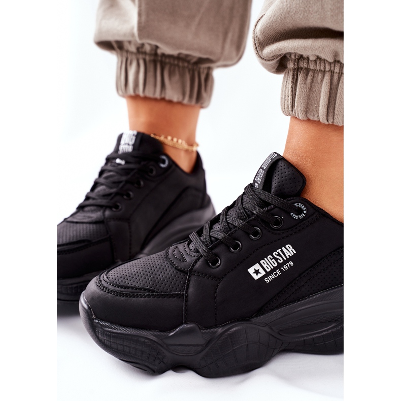 Naisten urheilukengät Memory Foam Big Star II274356 Musta 1