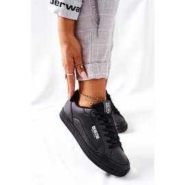 Naisten nahkatossut Memory Foam Big Star II274320 Musta 2