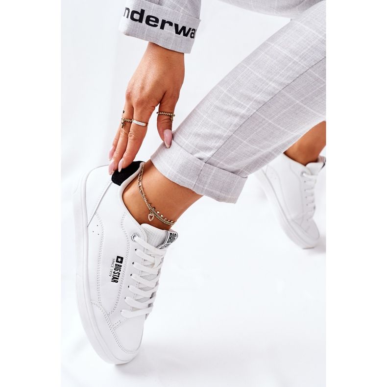 Naisten nahkatossut Memory Foam Big Star II274319 Valkoinen 1