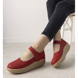 Punaiset kengät paksulla Lumen -pohjalla punainen 1