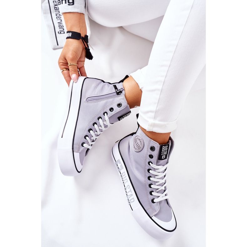 Korkeat lenkkarit Big Star II274016 harmaalla alustalla 1