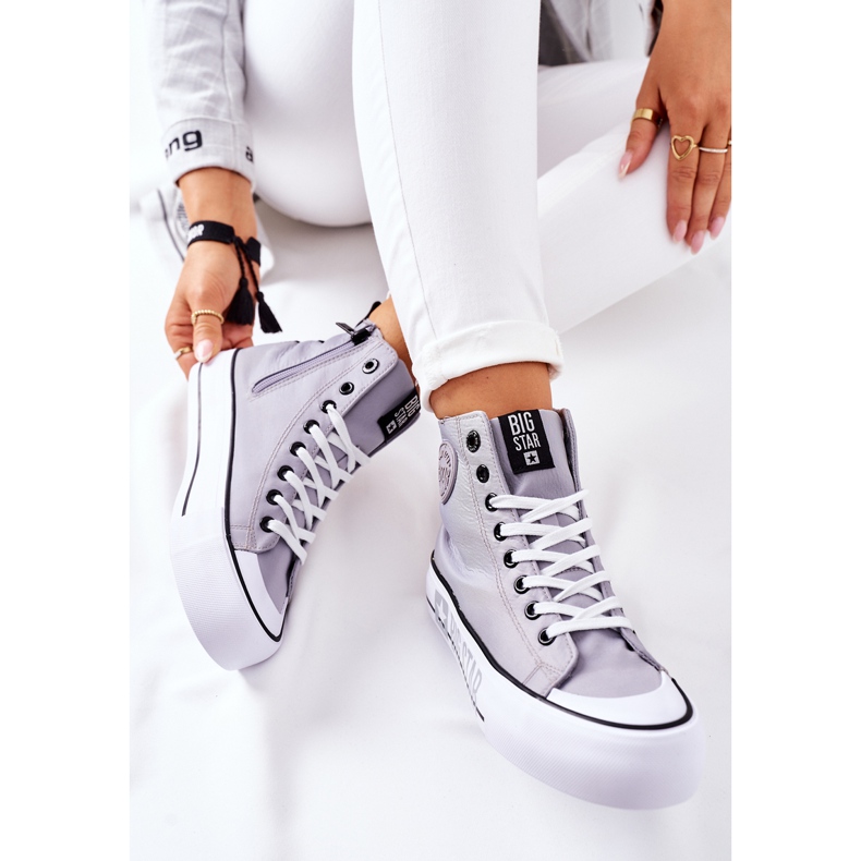 Korkeat lenkkarit Big Star II274016 harmaalla alustalla 2