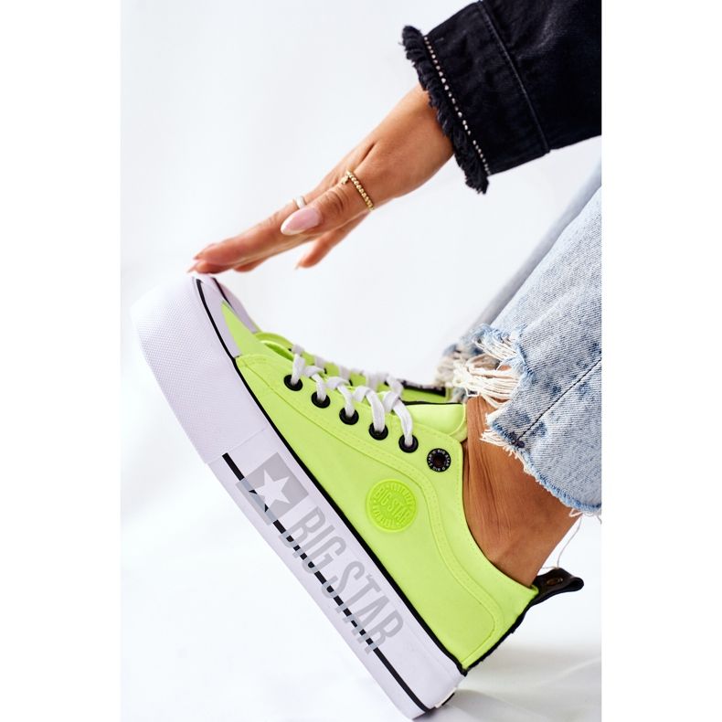 Tennarit Big Star II274022 Neon keltainen alusta 1