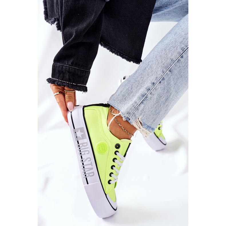 Tennarit Big Star II274022 Neon keltainen alusta 2