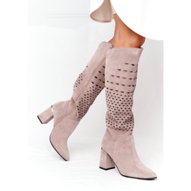 Avoimet saappaat Lewski Shoes 2847 / B Beżowe beige 6