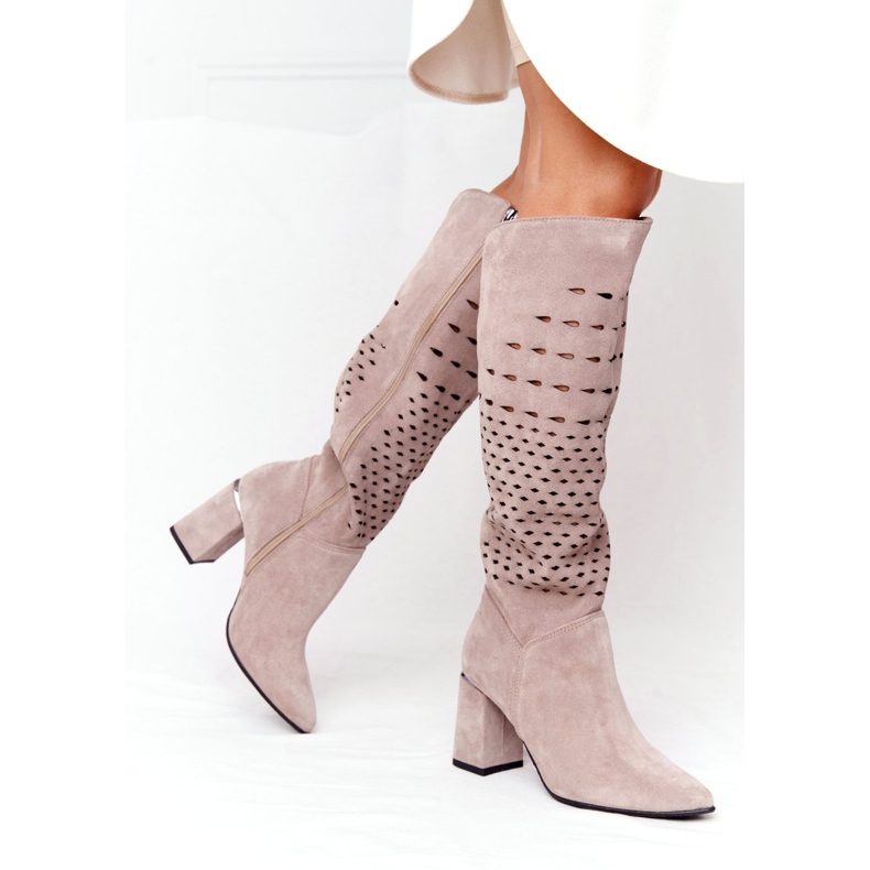 Avoimet saappaat Lewski Shoes 2847 / B Beżowe beige 6