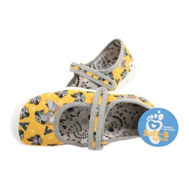 Befado lasten kengät 114X424 harmaa kultainen 5