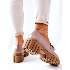 Naisten Brogues Loaferit Nahka Cappuccino Laura Messi 2339 beige 1