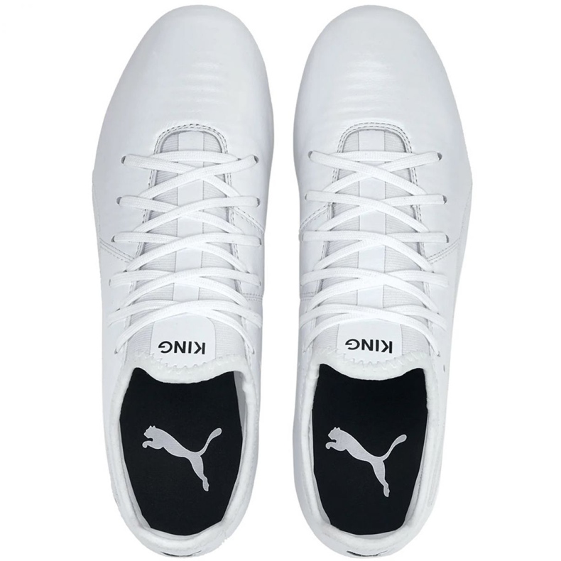 Jalkapallokengät Puma King Pro Fg M 105608 05 valkoinen valkoinen 1