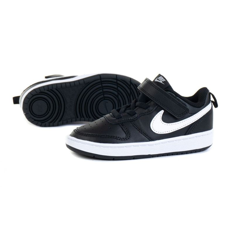 NIke Court Borough Low 2 (TDV) Jr BQ5453-002 kengät musta 1