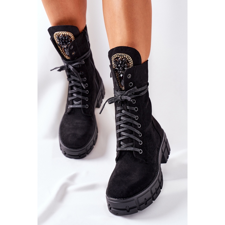 PS1 Suede lämpimät työntekijät kivillä Black Hadley musta 2