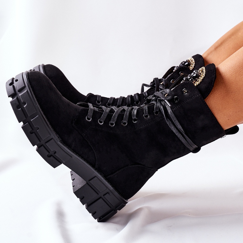 PS1 Suede lämpimät työntekijät kivillä Black Hadley musta 1