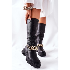 PB1 Korkeat Cecina -mustat saappaat 2