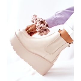 PB1 Lämmin saappaat Beige Montiano 1