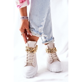 PB1 Korkeat lenkkarit La Rocca Beige Platformilla 1