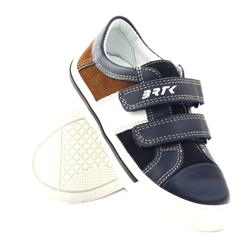 Poikien kengät Bartek 18607 laivastonsininen monivärinen ruskea valkoinen 3