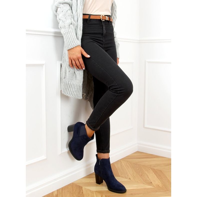 Tummansiniset saappaat 1155 D.BLUE laivastonsininen 1