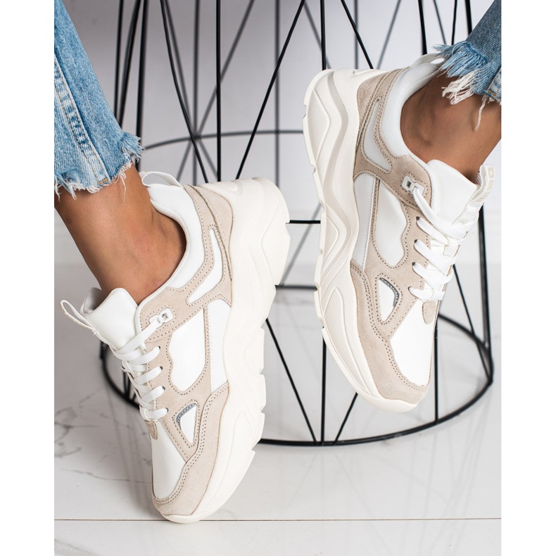 Naisten lenkkarit Big Star GG274657 beige ruskea 2