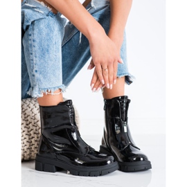 Lakatut S. Barski vetoketjulliset laukut musta 1