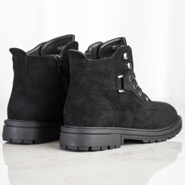 SHELOVET Pitsi-up mokkanahkakengät musta 2