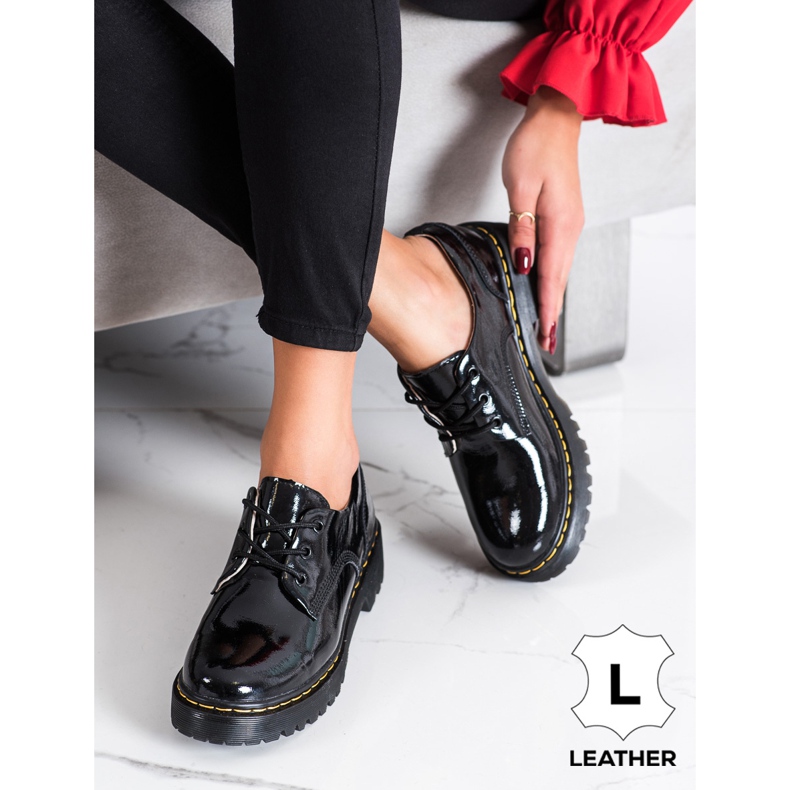 Filippo Nahkaiset nahkaiset kengät musta 1