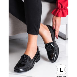 Filippo Nahkakengät, joissa koriste musta 2