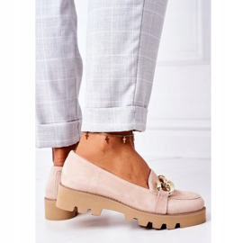 Mokkanahka Lewski Shoes 3040 Cappuccino beige kultainen 4