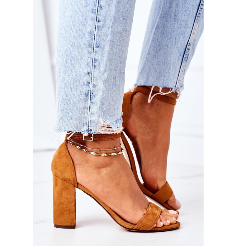 PS1 Mokkanahkaiset sandaalit Camel Firenzen baarissa ruskea 4