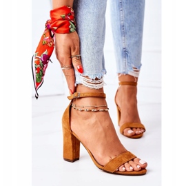 PS1 Mokkanahkaiset sandaalit Camel Firenzen baarissa ruskea 3