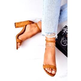 PS1 Mokkanahkaiset sandaalit Camel Firenzen baarissa ruskea 1