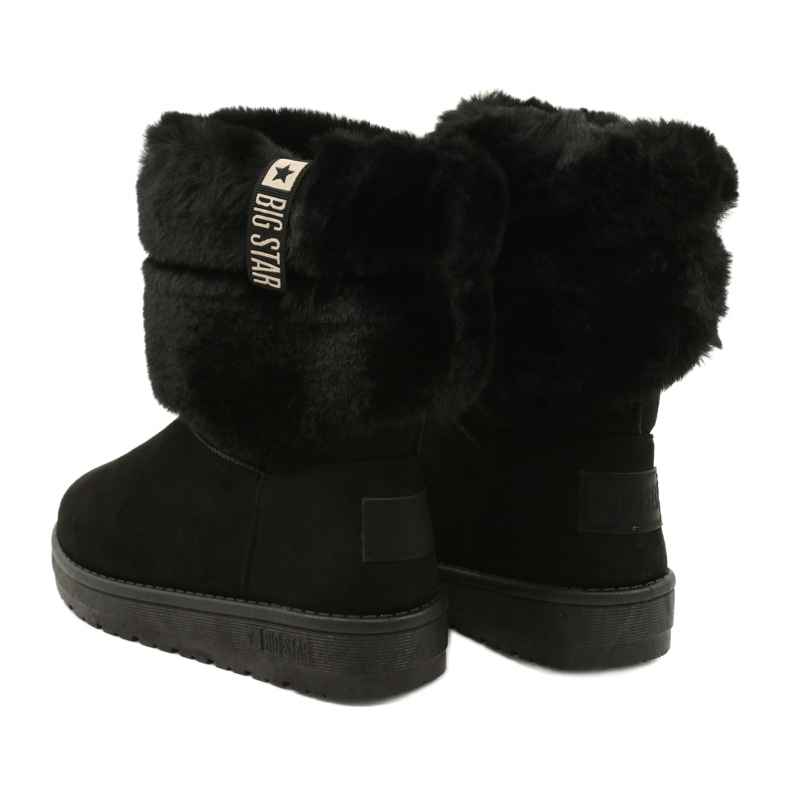 Big Star Naisten Mukluki lämmitetty iso tähti II274123 musta 3