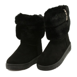 Big Star Naisten Mukluki lämmitetty iso tähti II274123 musta 2