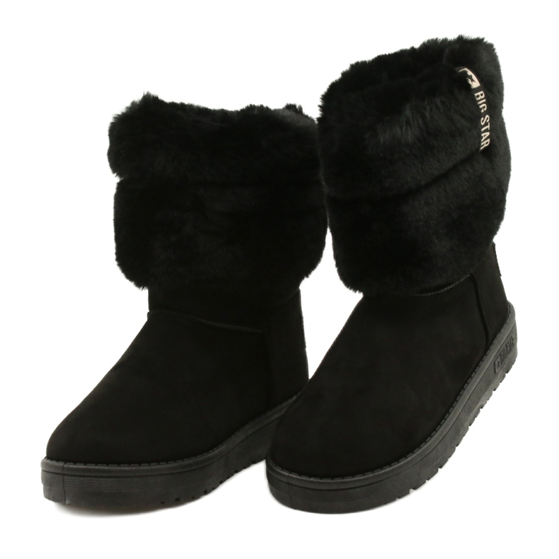 Big Star Naisten Mukluki lämmitetty iso tähti II274123 musta 2