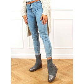 Harmaa Sukka kiila korkokengät HQ887 Harmaa 1