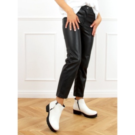 Valkoiset 9B1053 Valkoiset paksupohjaiset saappaat valkoinen 1